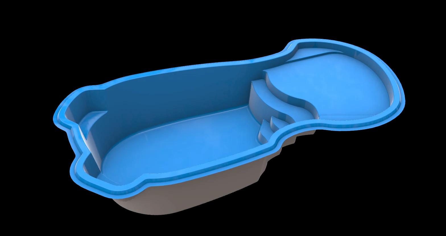 Costa Beach 3D model render 2