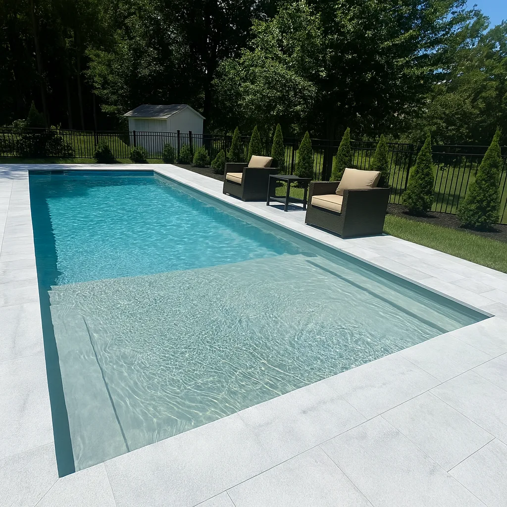 Colombian Beach fiberglass pool