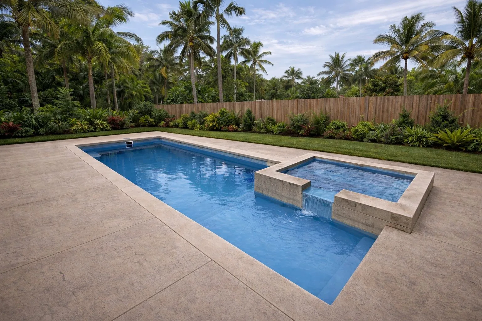 Colombian Resort fiberglass pool
